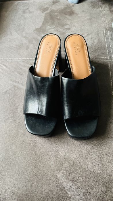 Шкіряні сабо 43 розмірна підборах ASOS DESIGN