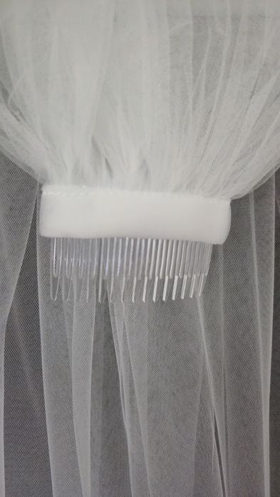 Welon Cięty Ślubny Mgiełka Ivory 90cm