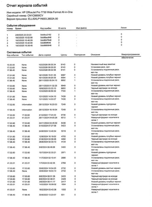 HP OfficeJet Pro 7730