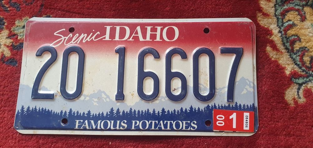 Idaho tablica rejestracyjna usa oryginal