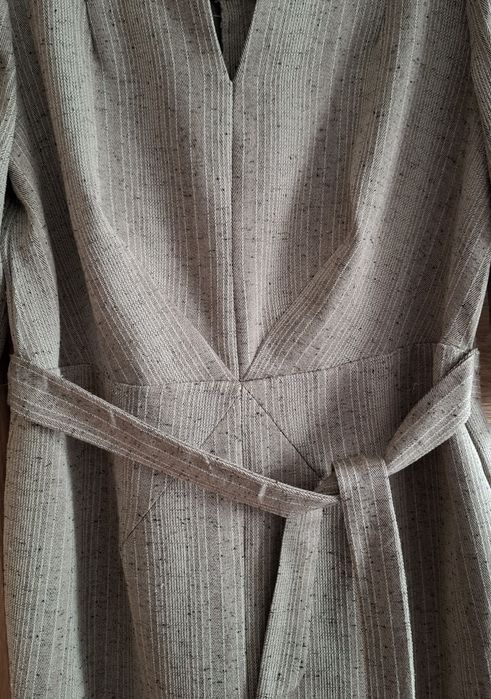 Casulowa sukienka z paskiem, rozm. L