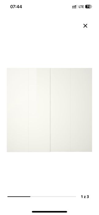 Hasvik  Ikea drzwi przesuwne połysk 200x236