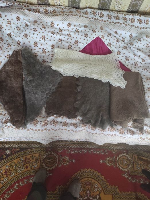 Пуховый платок пухова хустка тепла часів ссср ручна робота