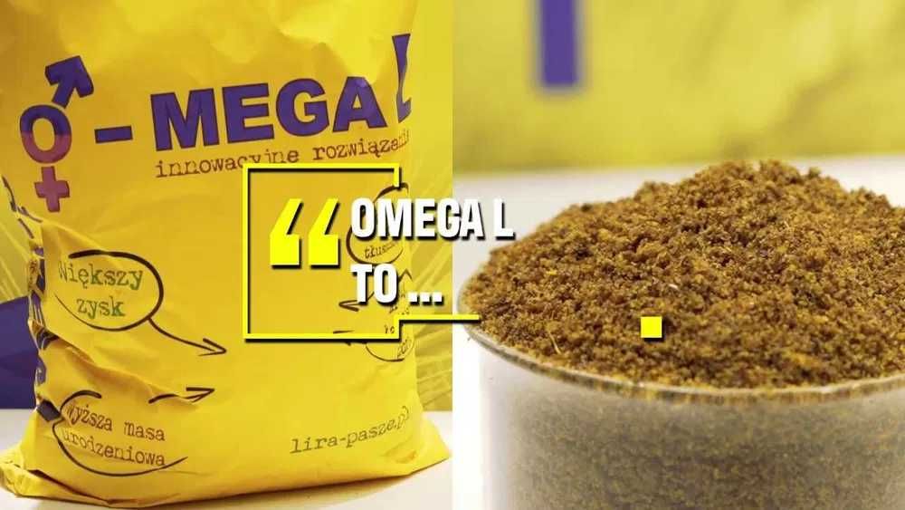 O-MEGA L-LIRA -Tłuszcz chroniony 18% ,mieszanka paszowa, kwasy Omega 3