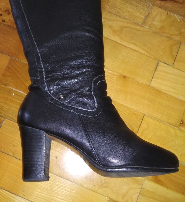 Botas de cano alto em pele - Gant
