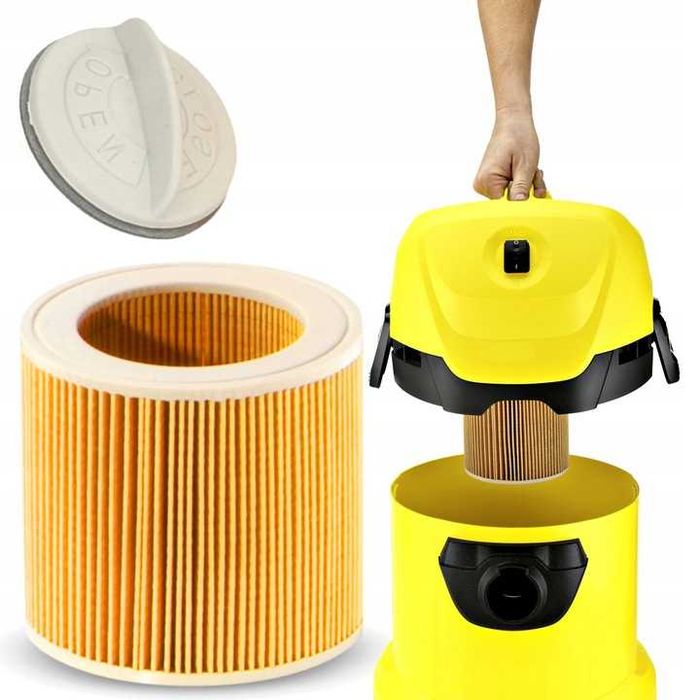 10x Worki Filtr Odkurzacza Karcher Wd3 Se4001 Syntetyczne Flizelinowe