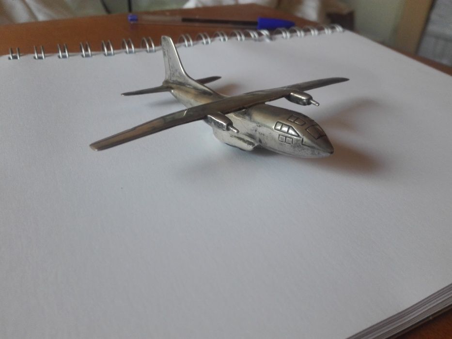 Avião em Prata (925) - 75g - Vintage - Década de 70 (Itália)