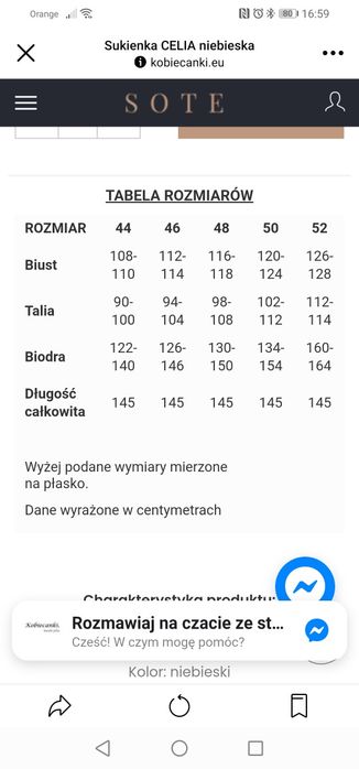 Sukienka kobiecanki cacanki