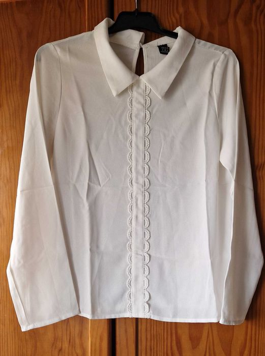 Camisa branca, senhora, tamanho M