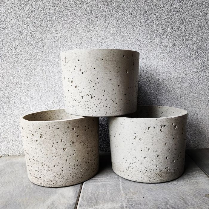 Zewnętrzne betonowe donice