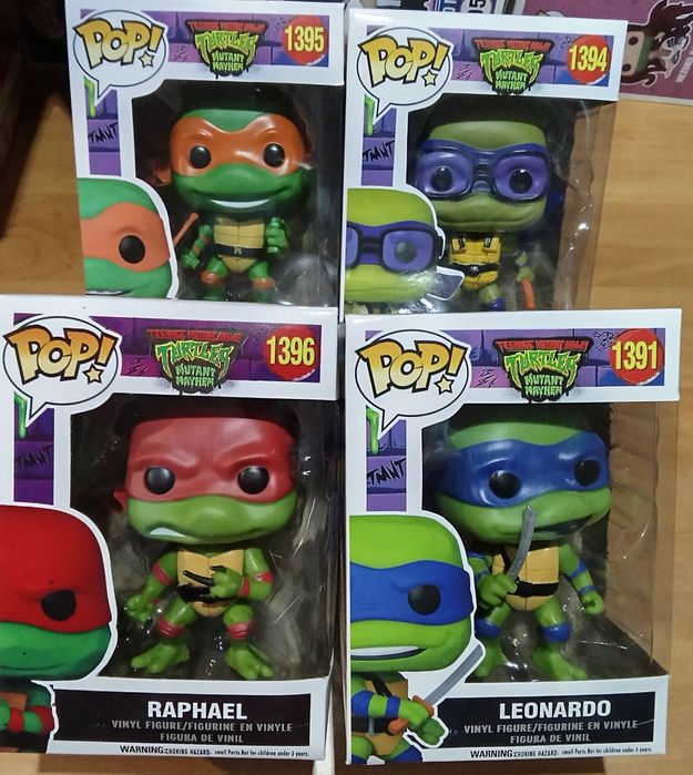 Pack teenage mutant ninja turtles TMNT novas em caixa