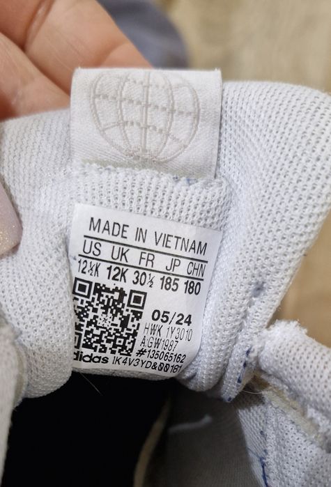 Дитячі білі кросівки Tensaur Hook