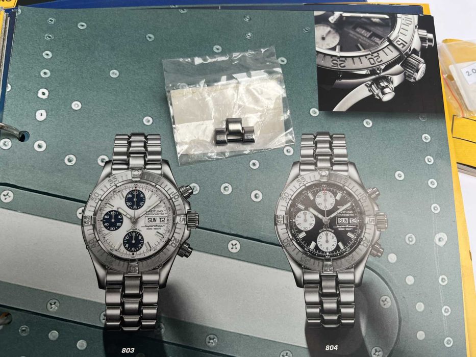 Breitling Superocean   werk val 7750 akcesoria ogniwo do bransolety ,p