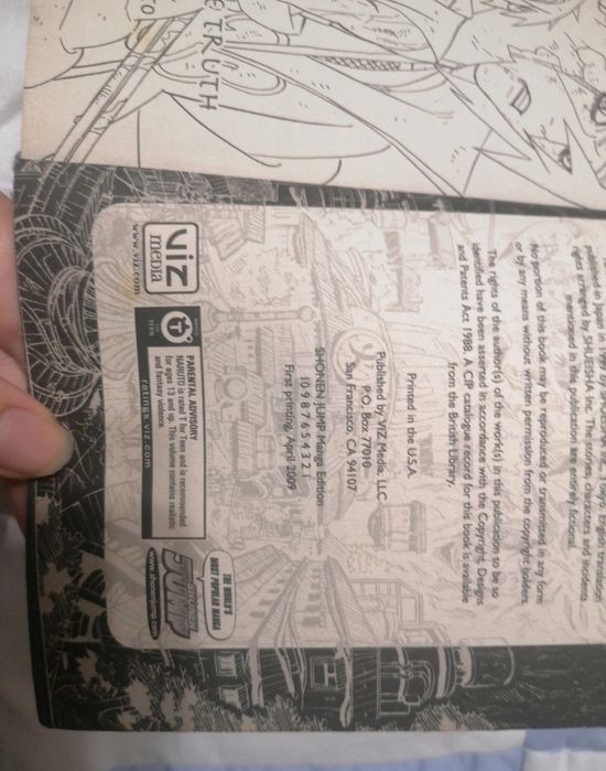 Naruto conjunto mangás inglês (usa) 2008/2009