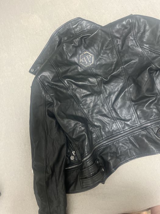 Шкіряна куртка philipp plein