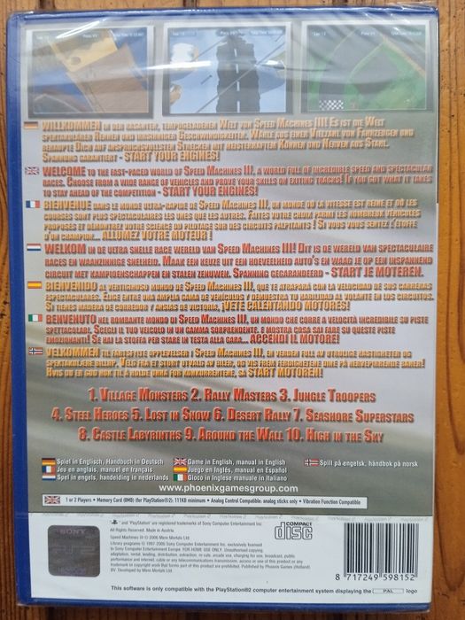 Speed Machines III PS2 nowa w folii
