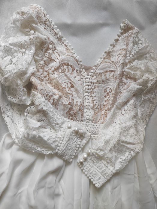 Suknia ślubna boho- xs