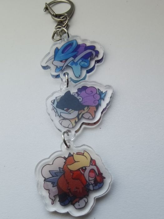 Zawieszka pokemon Suicune Raikou Entei