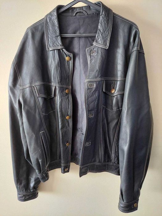 Casaco Pele Preto Unissexo Tamanho 48