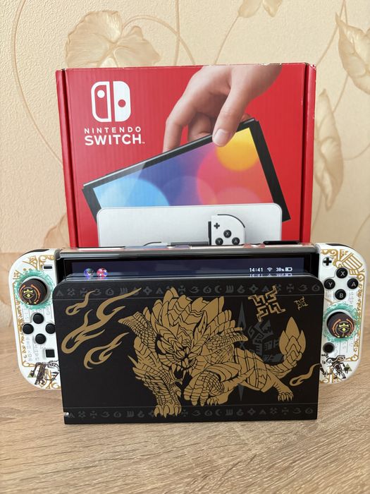 Nintendo Switch Oled+картка microsd на 256gb