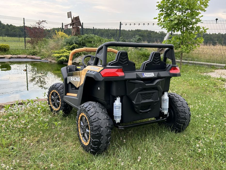 Ogromny Buggy Auto na akumulator dla 2 dzieci 4X200W 24V 14Ah Złoty
