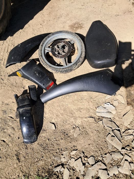 Pozostałości po skuterze