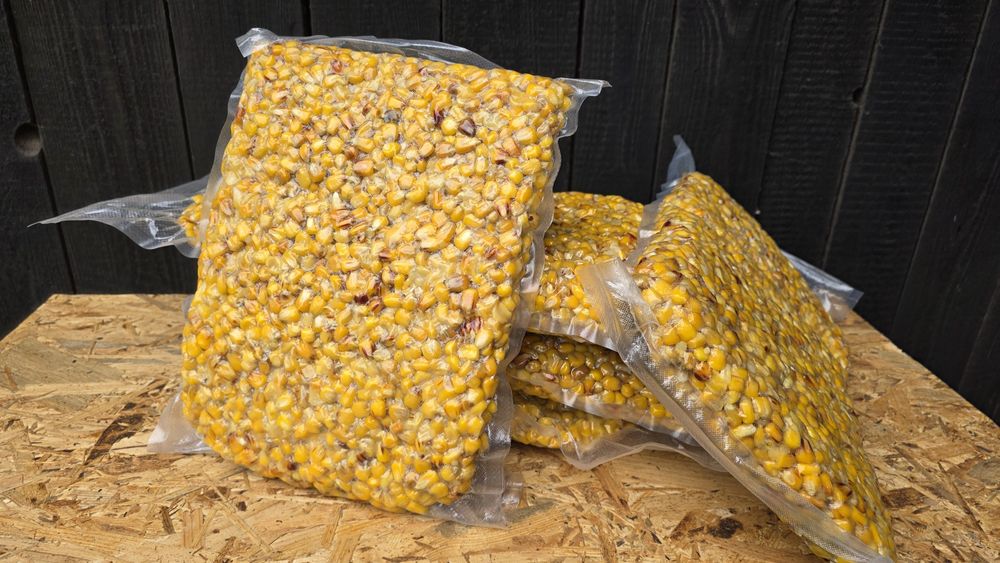 Zanęta Szwagier mówi że to pójdzie;) Kukurydza gotowana 8kg wysyłka