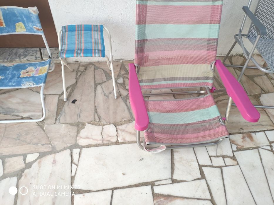 Cadeiras de praia cada 15€