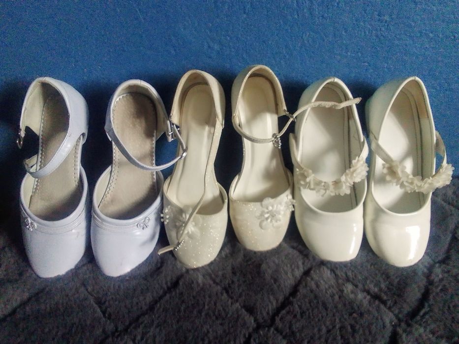 Piękne buty na komunię bądź ślub