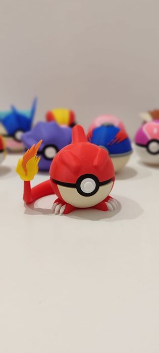 Charmeleon pokeball pokemon 3d
