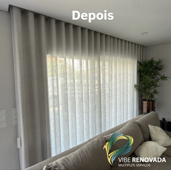 Cortinados a medida efeito onda