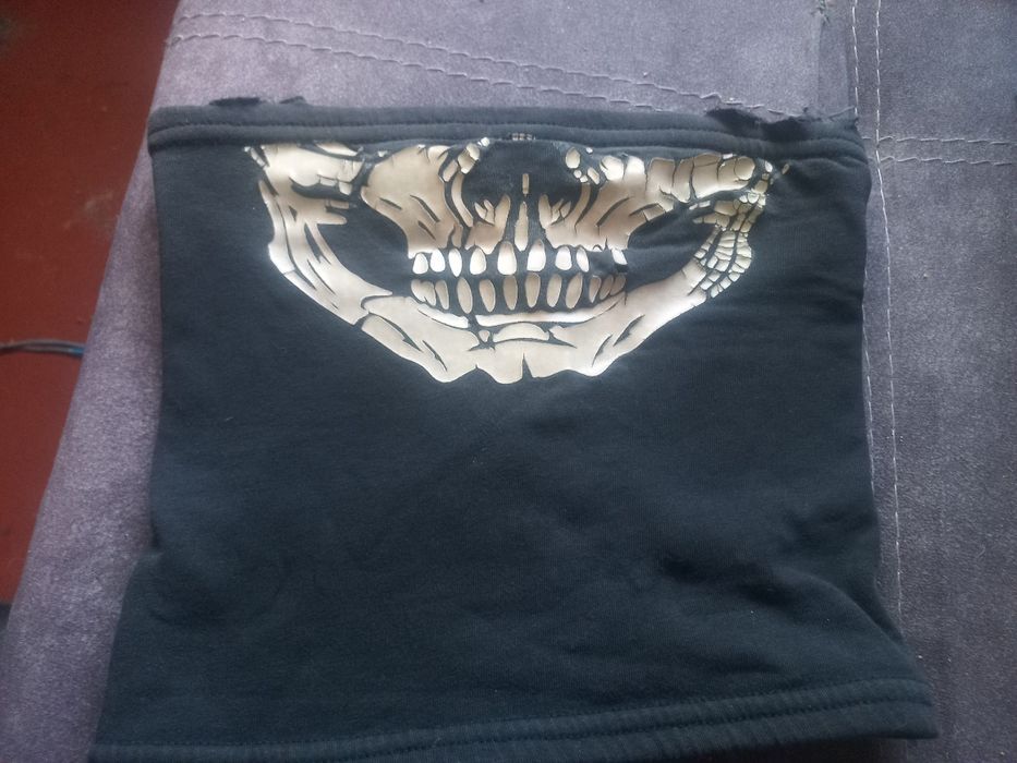 Баф с черепом на флисе