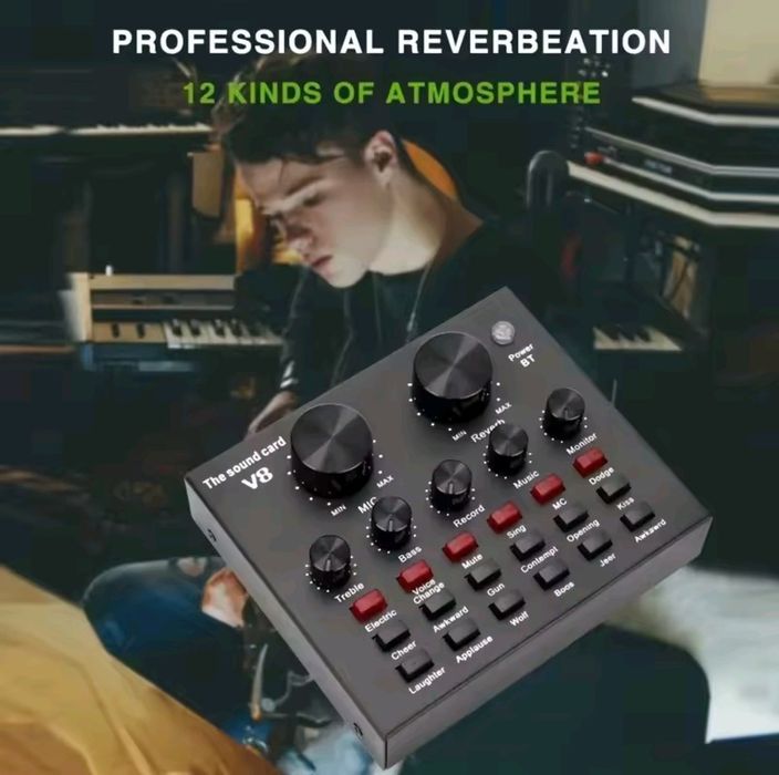 Живая звуковая карта V8. Для певцов, блогеров, стримеров