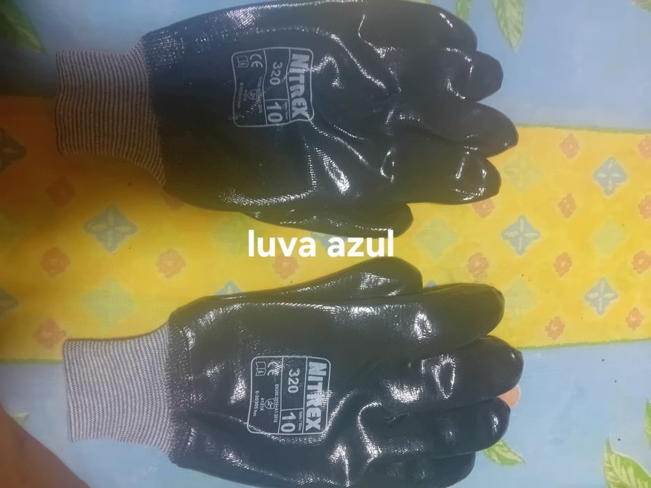 Luva azul nitrex