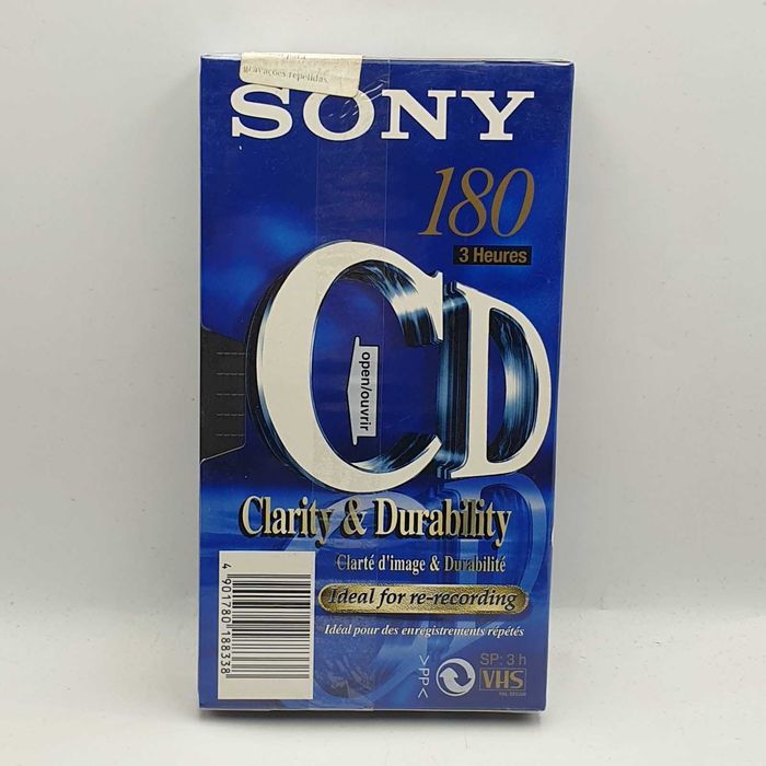 Cassete VHS 180 minutos da SONY
