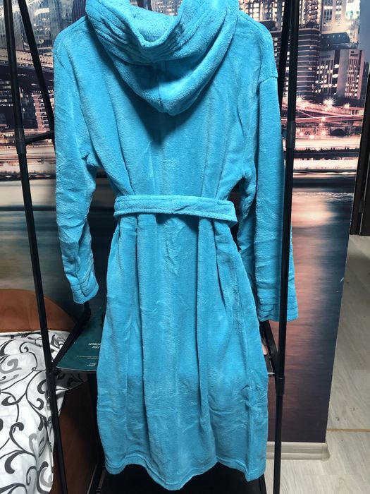 Халат жіночій флісовий з капюшоном