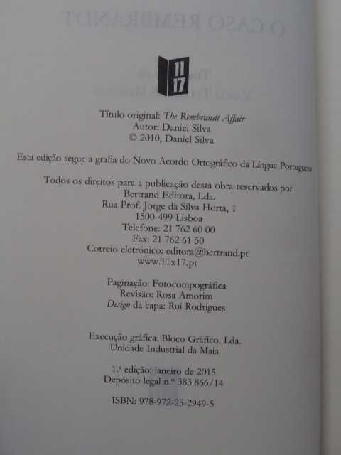 Daniel Silva - 3 Livros de Bolso - 1ª Edição