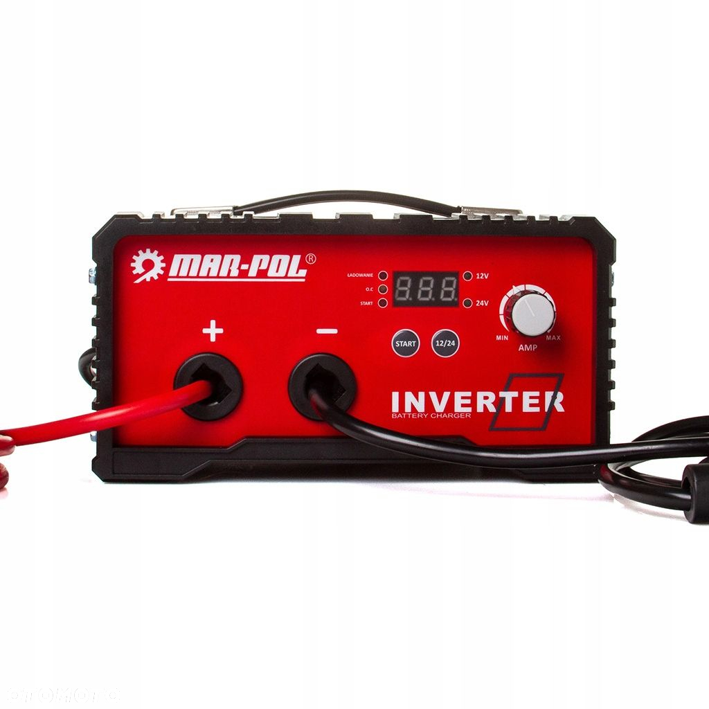 PROSTOWNIK INWERTOROWY 12V 24V ROZRUCH ŁADOWANIE AKUMULATORÓW 200A M89380 - 4