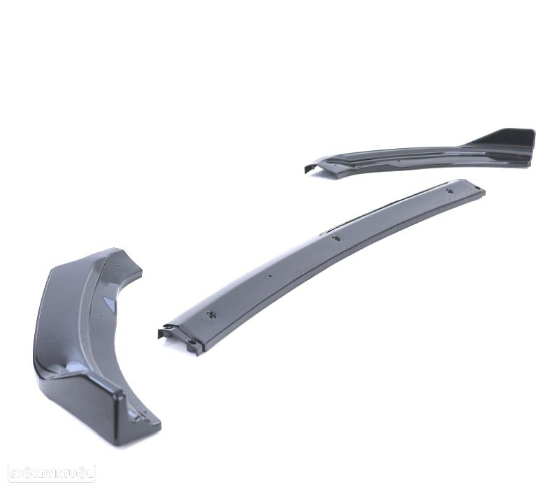 SPOILER LIP FRONTAL VOLKSWAGEN VW POLO 6 2G AW 17- PRETO BRILHANTE - 2