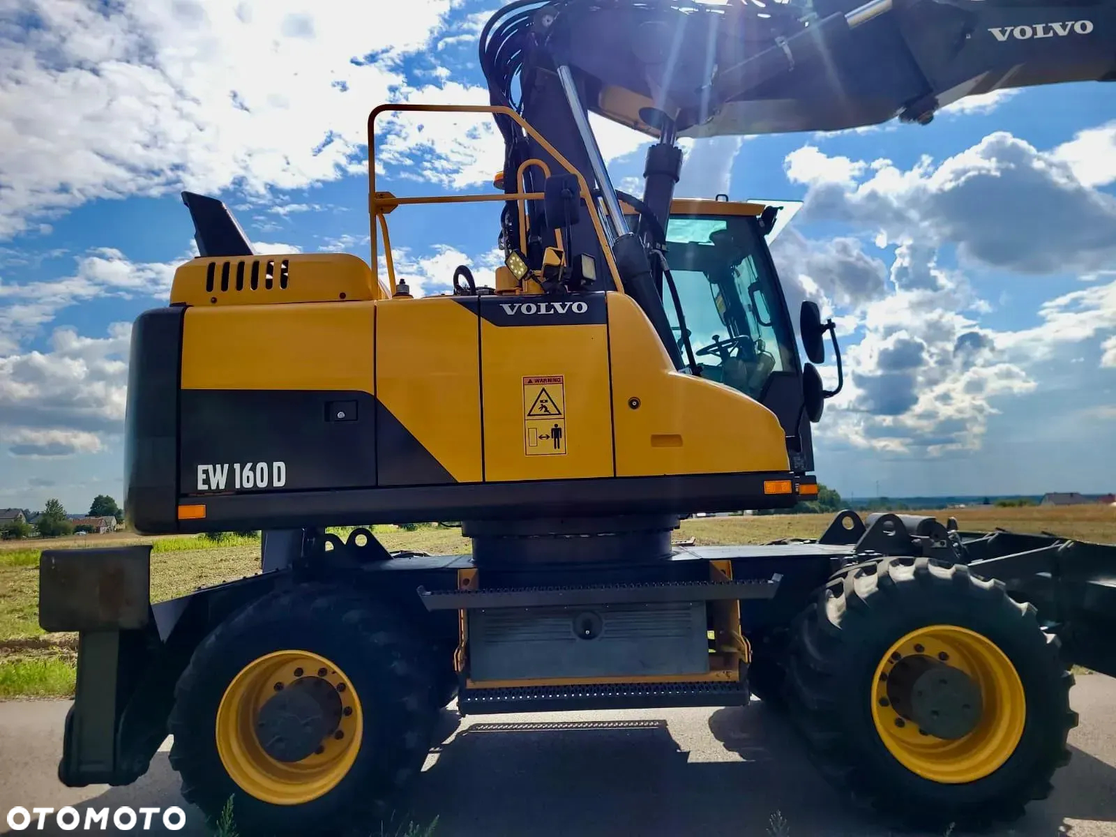 Volvo EW 160 D  Koparka Kołowa, Rototilt Rotator, 4 ŁYZKI Pług, Podpory - 7