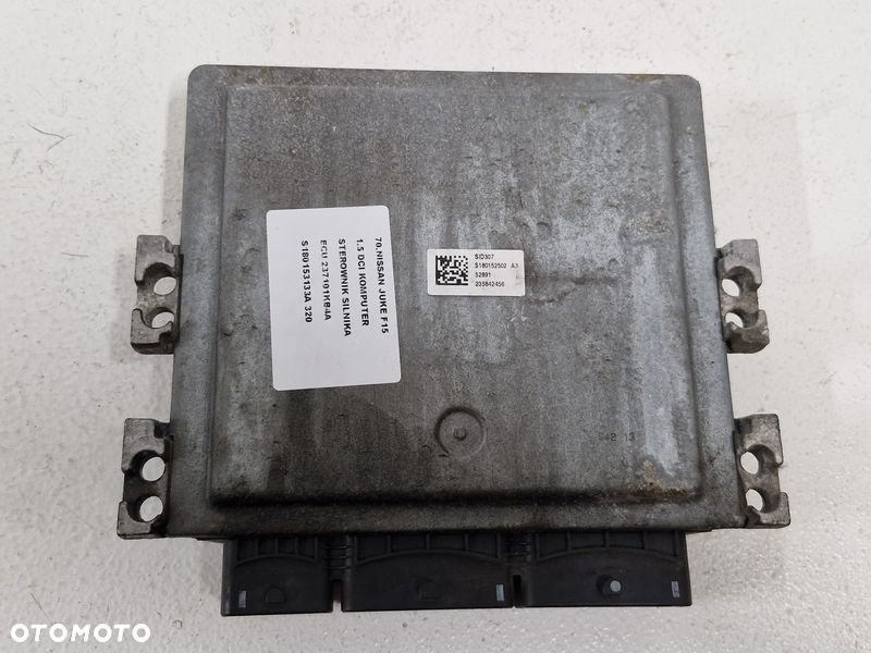 nissan juke i f15 1.5 dci komputer sterownik silnika ecu 237101kb4a s180153133a - 5