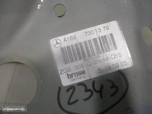 Elevador Sem Motor A1697301379 MERCEDES CLASSE A W169 FASE 1 2005 2.0CDI 110CV 5P CINZA TE - 3