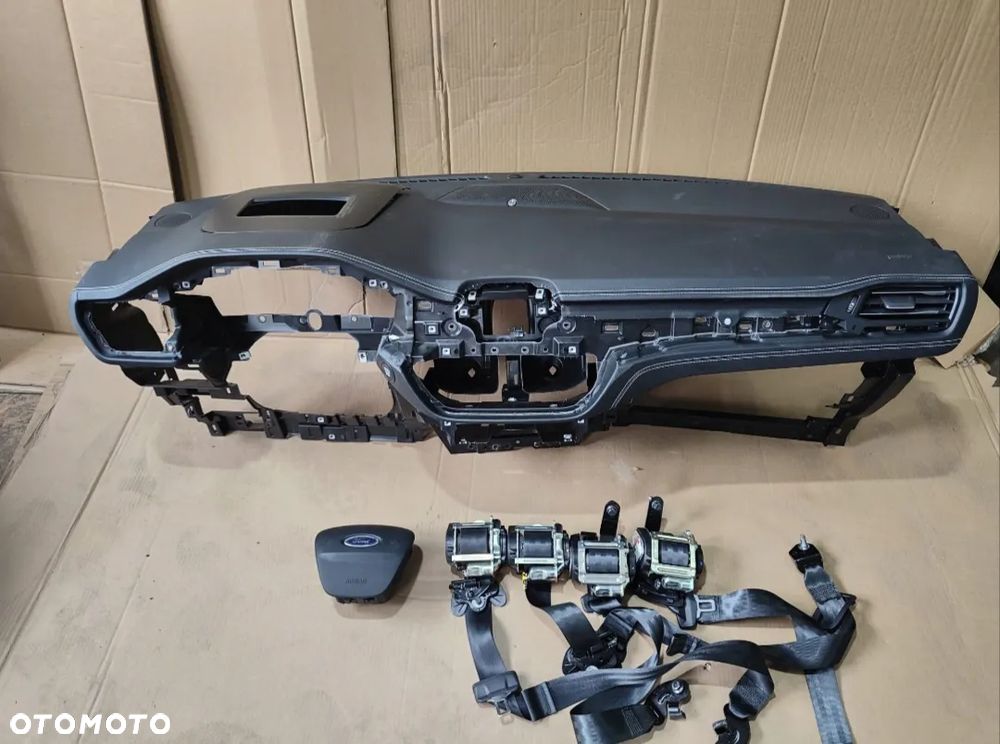 Konsola zestaw Air Bag Ford Kuga mk3 bez Hedup lub Vignale z nitką komlet orginał - 3