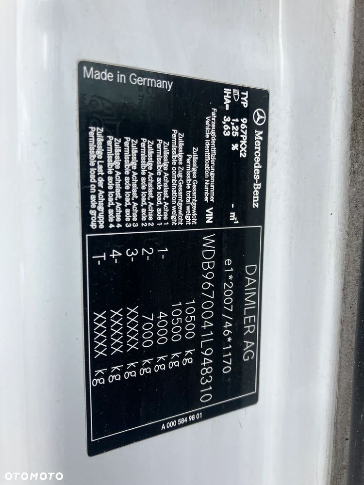 Mercedes-Benz Atego kiper wywrotka blokada mostu - 10