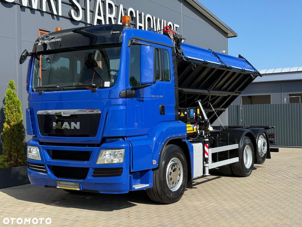 MAN TGM TGS TGX 26.360 // E5 // 6x2 6x4 // WYWROTKA 3-S // HMF 1420 K2 // kipper, krane, crane, żuraw, dźwig, wywrot - 13