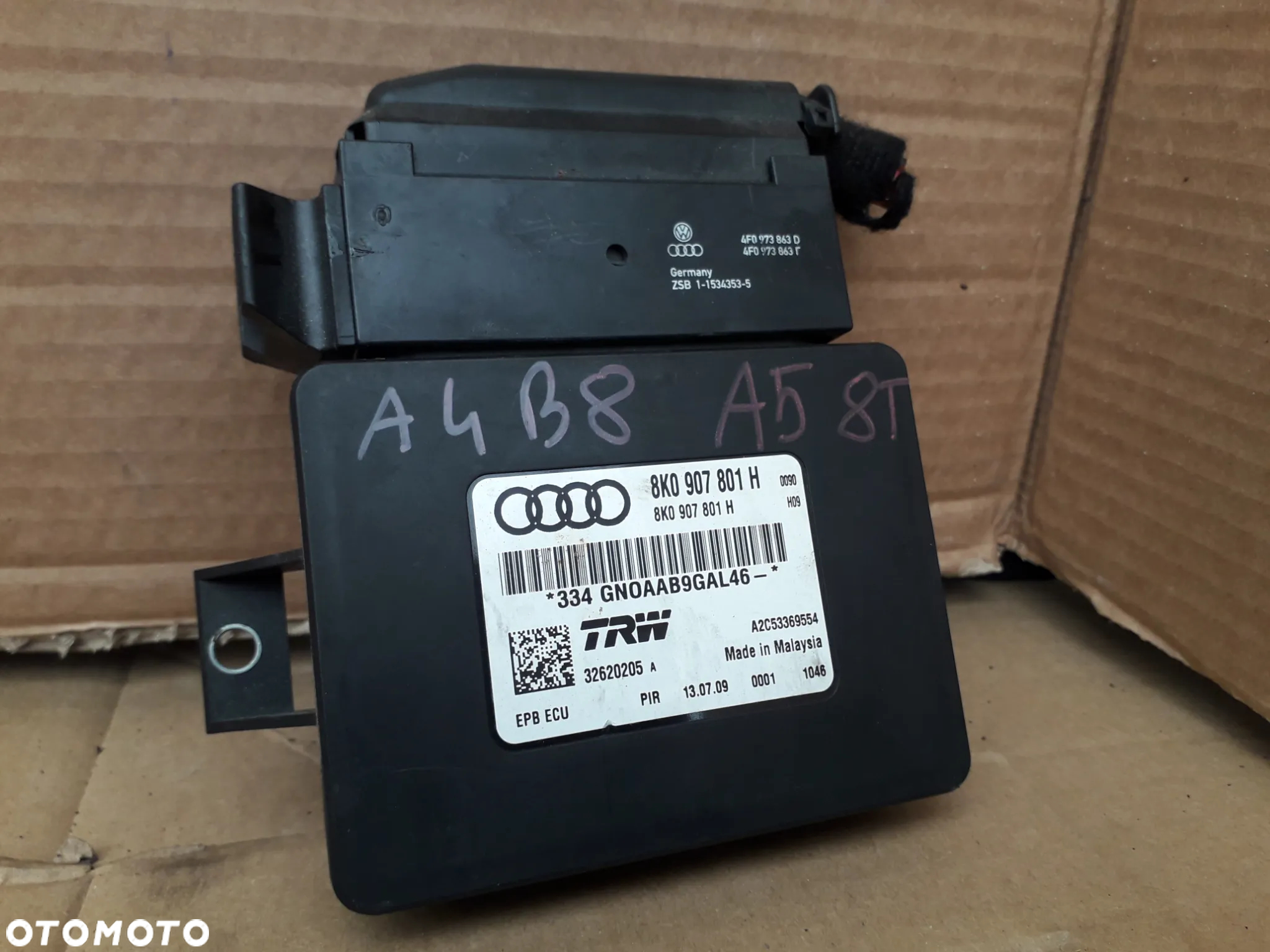 Moduł Hamulca Ręcznego 8K0907801H Audi A4 B A5 8T - 3