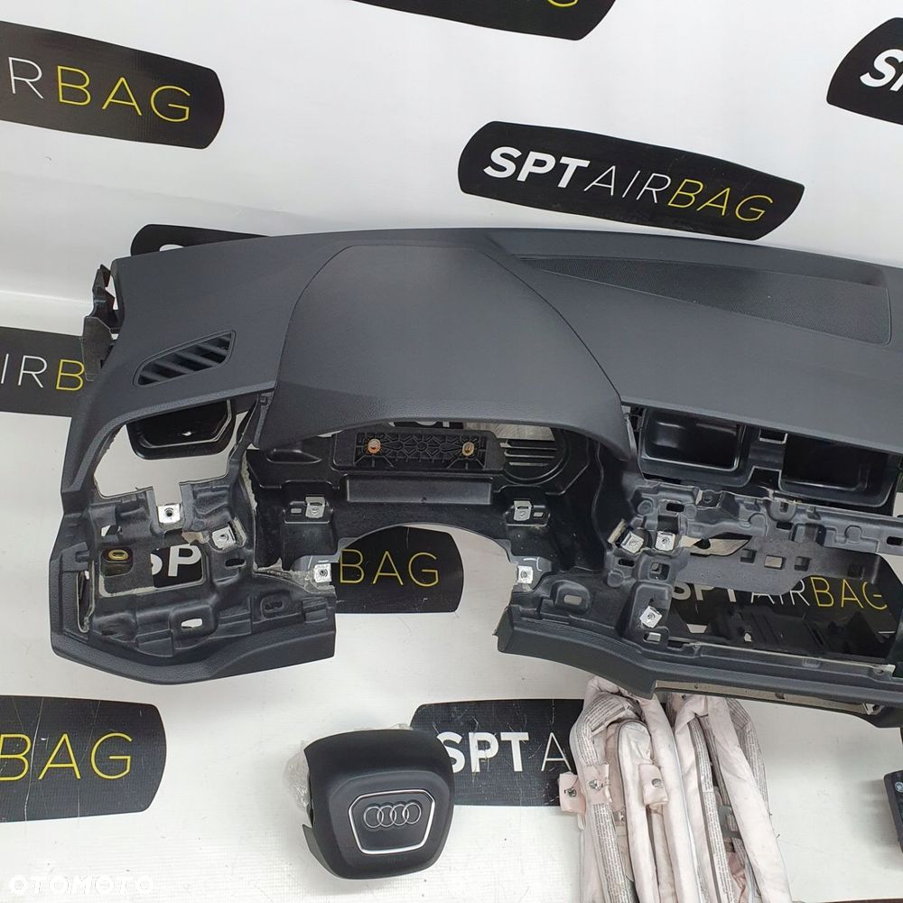 AUDI Q3 83A DESKA ROZDZIELCZA KONSOLA KOKPIT PULPIT PODUSZKI AIRBAG AIR BAG PASY KURTYNY KIT SET - 2