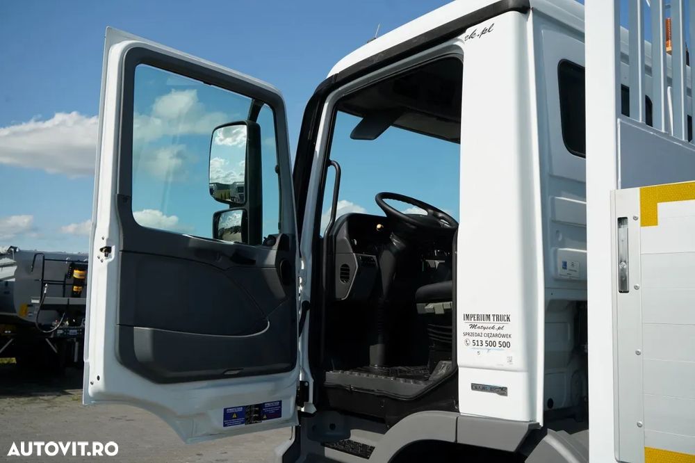 Mercedes-Benz ACTROS 2636 / 6x4 / CAROSERIE DE LIVRARE 7 M + HIAB HDS - EXTENSIE 12,6 M / PODEA REZISTENTĂ / RADIOCOMANDĂ / ROTATOARE / IMPORTAT - 27