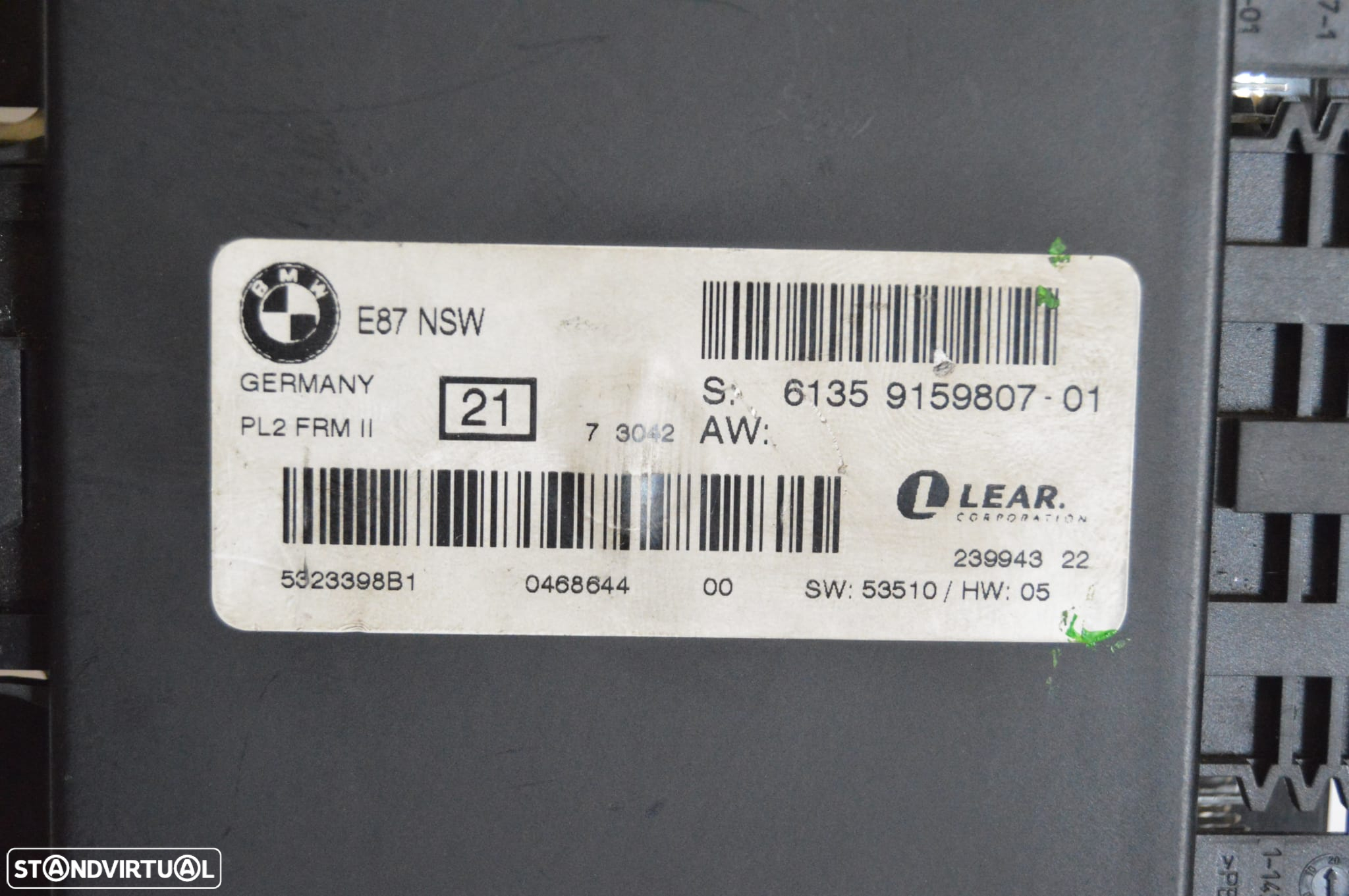 CENTRALINA LUZ LUZES BMW 6135915980701 915980701 9159807 BMW SERIE 1 E87 E81 E83 - 4