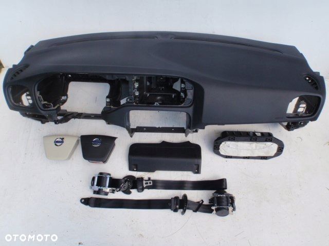 VOLVO V40 DESKA KONSOLA KOKPIT AIRBAG PASY CZARNA - 2